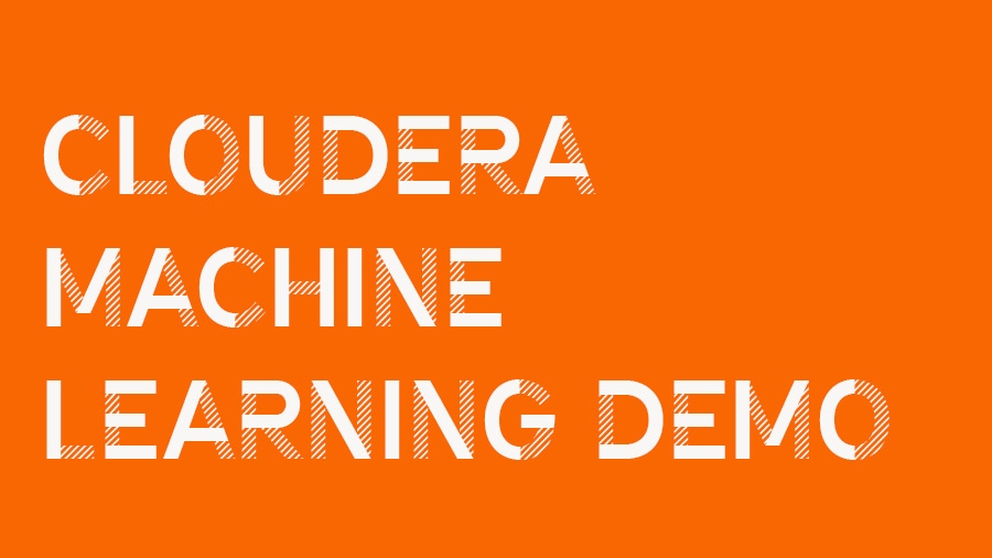 Cloudera Machine Learning demo